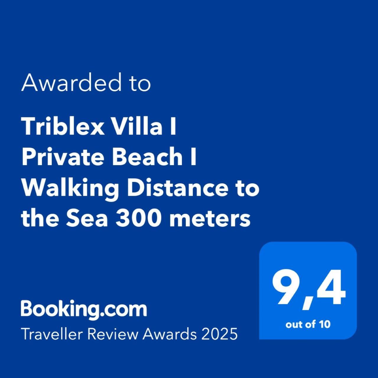 Triblex Villa I Private Beach I Walking Distance To The Sea 300 Meters Side Eksteriør billede